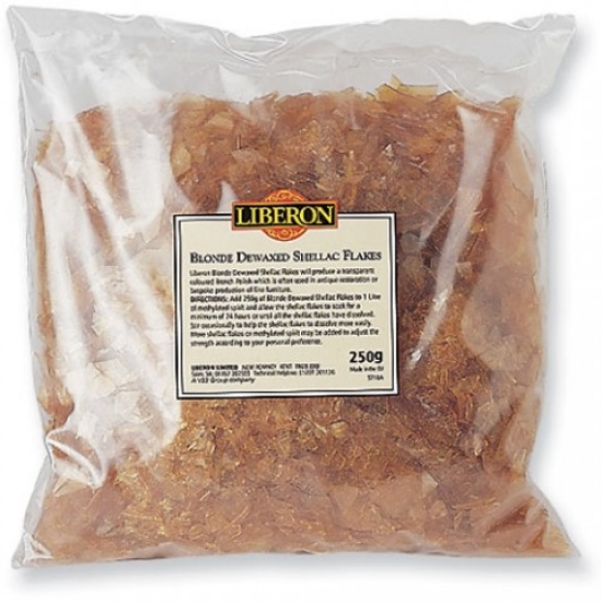 Liberon Blonde Dewaxed Shellac Flakes 250g