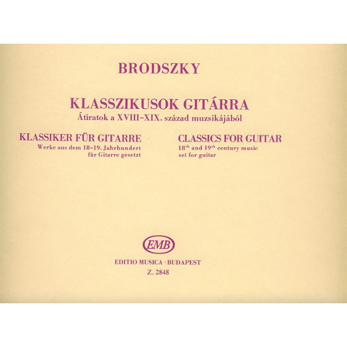 Brodszky F.: Klasszikusok gitárra