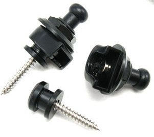 Hevederzár/ strap lock, black (1 db)
