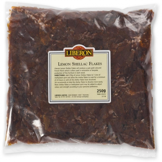 Liberon Lemon Shellac Flakes 250g